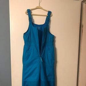 LL Bean Girls’ Snow ColdBuster Snow Bibs(snow pants), Sz 8, Turquoise